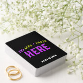 JEU DE CARTES MODERNE ET MODERNE PERSONNALISABLE NOIR VÉRIFIÉ (Insitu (Mariage))