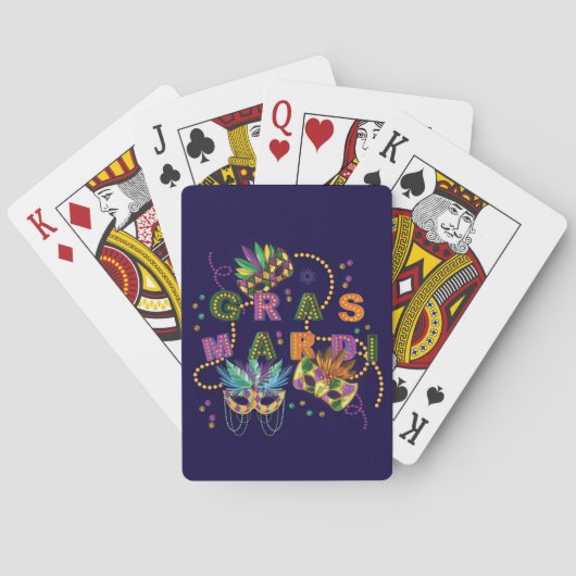 Jeu De Cartes Moderne Mardi Gras (dos)