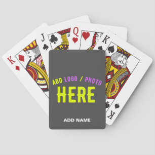JEU DE CARTES MODERNE MODERNE PERSONNALISABLE GRAY VÉRIFIÉ
