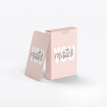 Jeu De Cartes Moderne Pastel Rose Vous Comptez Inspiration Citat<br><div class="desc">Moderne Pastel Rose Vous Comptez Inspiration Citation</div>