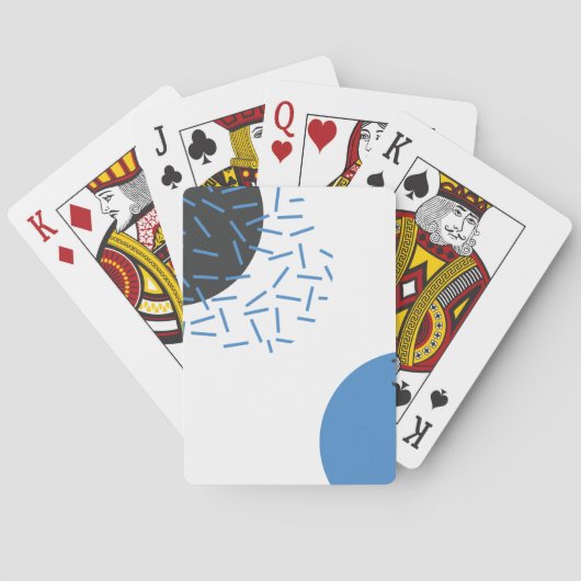 Jeu De Cartes Moderne, simple, cool, abstrait, motif graphique (dos)