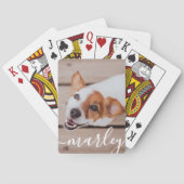 Jeu De Cartes Moderne Simple Jouer Élégant Chic Pet Photo (dos)