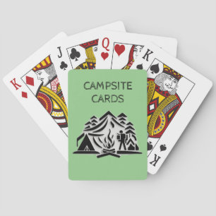 Jeu De Cartes Modifier le nom du texte Icône du logo du camping