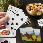 Jeu De Cartes Moines avec des temples anciens (In Situ)