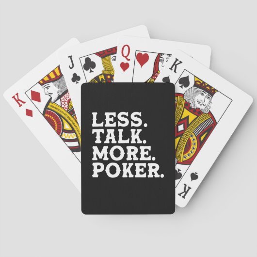 Jeu De Cartes Moins de parler plus Poker (dos)