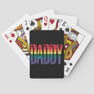 Jeu De Cartes Mois de la fierté gay papa Fête des pères LGBTQ Ar