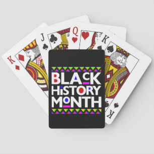 Jeu De Cartes Mois de l'histoire noire Melanin King Queen Bruh S