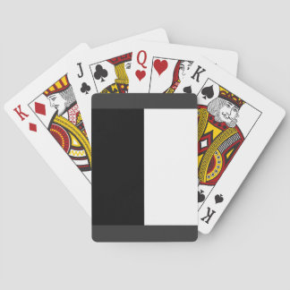 Jeu De Cartes moitié blanc noir moitié noir moitié noir blanc