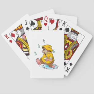 Jeu De Cartes Mole à la pluie avec Raindrops