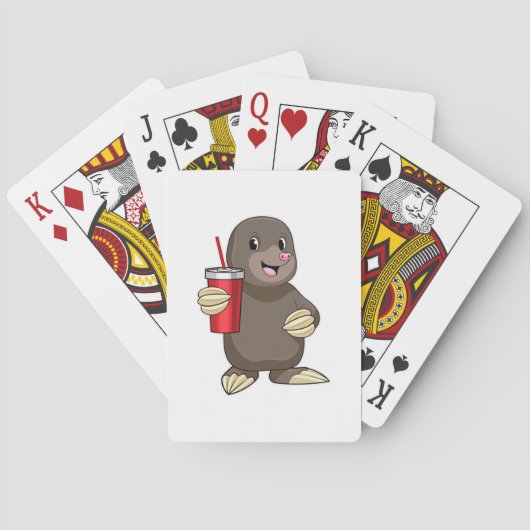 Jeu De Cartes Mole avec tasse à boire (dos)