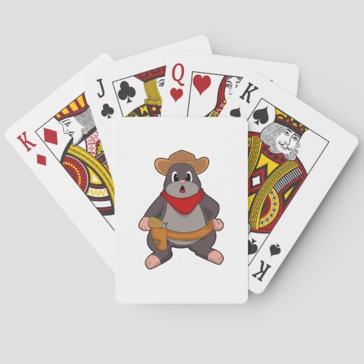 Jeu De Cartes Mole en cowboy (dos)