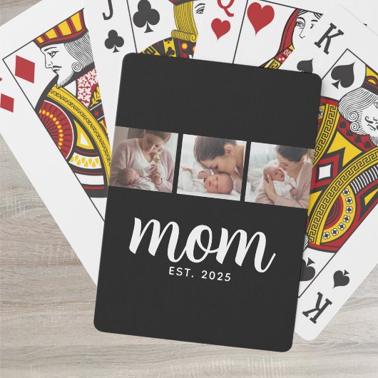 Jeu De Cartes Mom Established Modern Bold Script Black 3 Photo