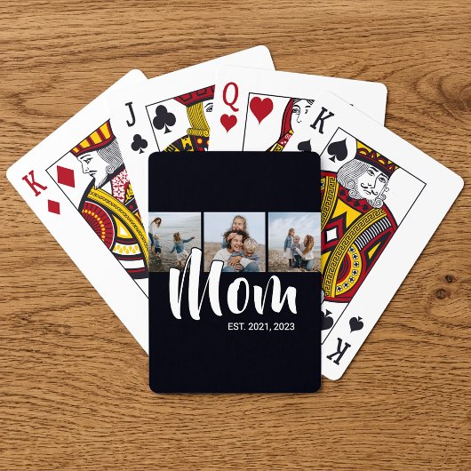 Jeu De Cartes Mom Established Modern Bold Script Black 3 Photo