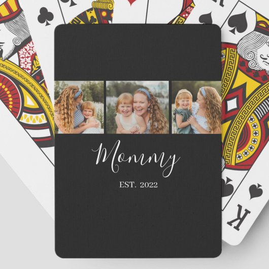 Jeu De Cartes Mom Established Modern Script Black 3 Photo