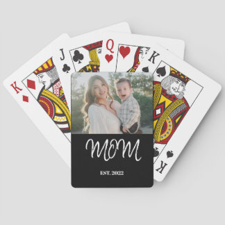 Jeu De Cartes Mom established, Poker Cards with Photo 