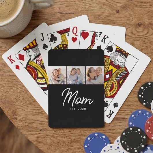 Jeu De Cartes Mom Established Script Black 3 Photo