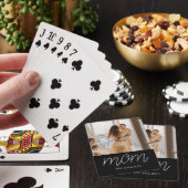 Jeu De Cartes Mom Established Script Black Photo (In Situ)