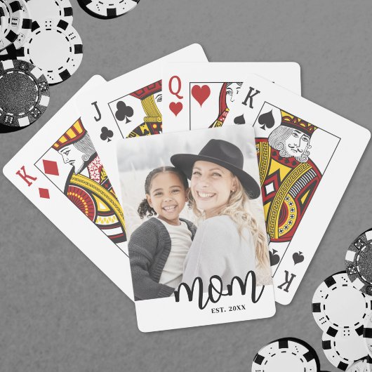 Jeu De Cartes Mom Photo Mother's Day