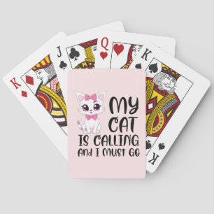 Jeu De Cartes Mon chat appelle et je dois y aller