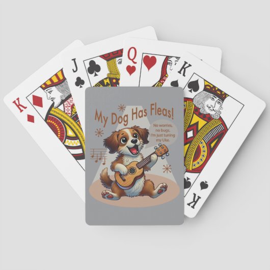 Jeu De Cartes Mon Chien A Fleas Ukulele Tuning Chanson (dos)