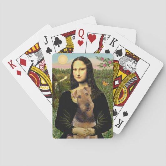 Jeu De Cartes Mona Lisa et son Airedale (#1) (dos)