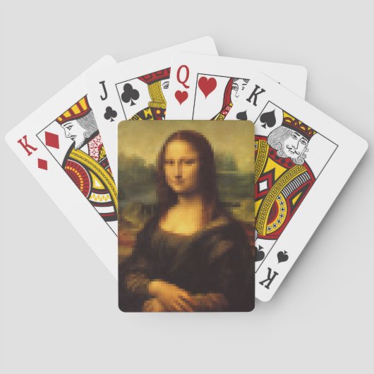 Jeu De Cartes Mona Lisa Pixellée (dos)