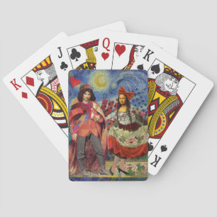 Jeu De Cartes Mona Lisa Romantique Drôle Coloré Travail d'art