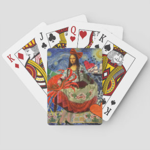 Jeu De Cartes Mona Lisa Starry Night Collage : surréalisme fanta