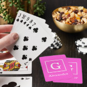 Jeu De Cartes Monogram initial (In Situ)