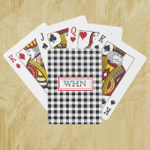 Jeu De Cartes Monogramme Buffalo Check, Red Accent Deck de