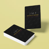 Jeu De Cartes monogramme classique sur noir