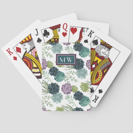 Jeu De Cartes Monogramme | Collection Plante de bonheur Pa Succu (dos)
