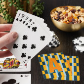 Jeu De Cartes monogramme couleur plaid (In Situ)