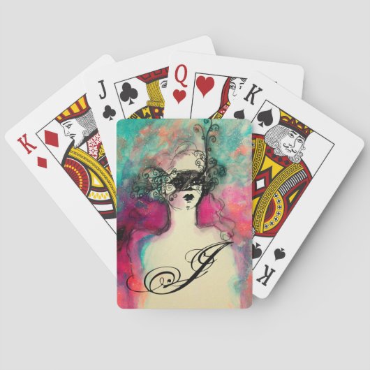 JEU DE CARTES MONOGRAMME DE CHARME (dos)