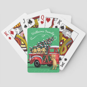 Jeu De Cartes Monogramme de chiens de ramassage Vintages du Labr