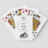 Jeu De Cartes Monogramme de grenouille tribale Wick (dos)