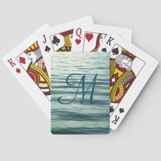Jeu De Cartes Monogramme de la mer sur la Lune (dos)