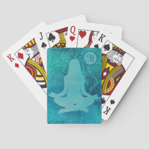 Jeu De Cartes Monogramme de méditation de Yoga Zen