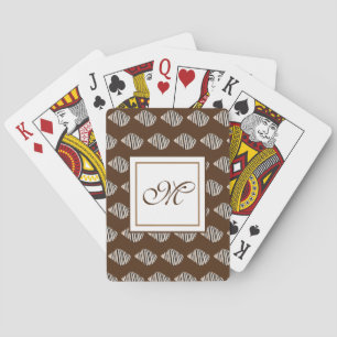 Jeu De Cartes monogramme des coques de mer