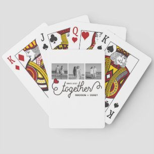 Jeu De Cartes Monogramme Ensemble Typographie Art Instagram Phot