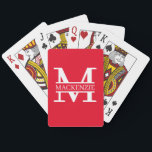 Jeu De Cartes Monogramme et nom personnalisé<br><div class="desc">do-it-yourself confectionnez vos propres cartes personnalisées de Ricaso - changez le texte - ajoutez vos propres détails monogrammed et votre nom à ces cartes. disponibles dans une large gamme de styles de cartes,  y compris poker,  tarot et plus.</div>
