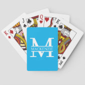 Jeu De Cartes Monogramme et nom personnalisé (dos)