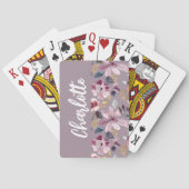 Jeu De Cartes Monogramme Lilac Floral (dos)