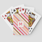 Jeu De Cartes Monogramme moderne première diagonale bonbons band (dos)