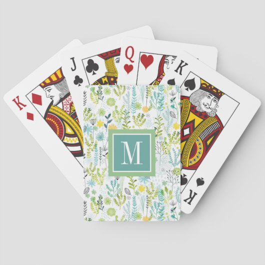 Jeu De Cartes Monogramme | Motif sauvage et libre (dos)