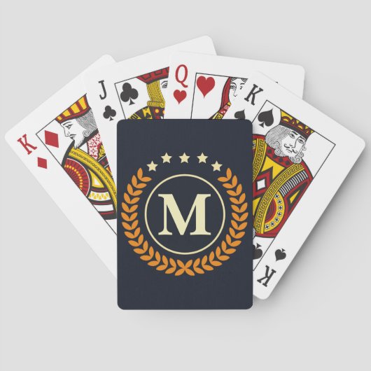 Jeu De Cartes Monogramme nautique (dos)