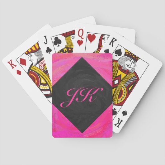 Jeu De Cartes Monogramme Passion Rose (dos)