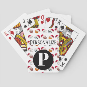 Jeu De Cartes Monogramme personnalisé Carte de lecture personnal