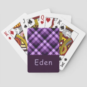 Jeu De Cartes Monogramme Plaid Moderne Plaid Plaid Plaid Plaid P