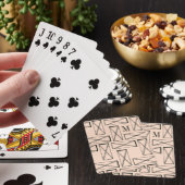 Jeu De Cartes Monogramme | Rectangle géométrique X Design (In Situ)